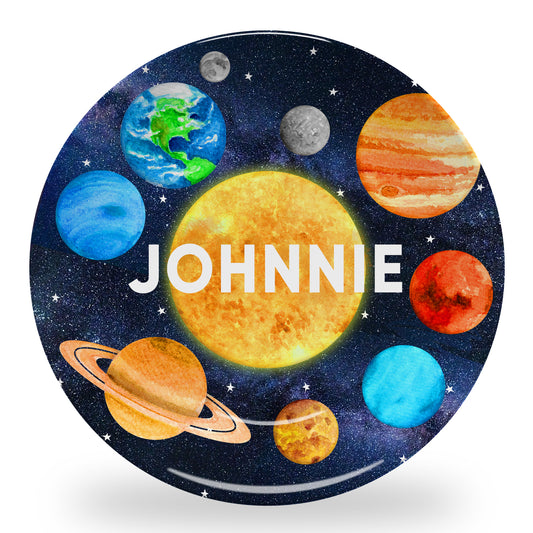 Personalized Outer Space Plate