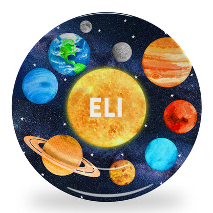 Personalized Outer Space Plate