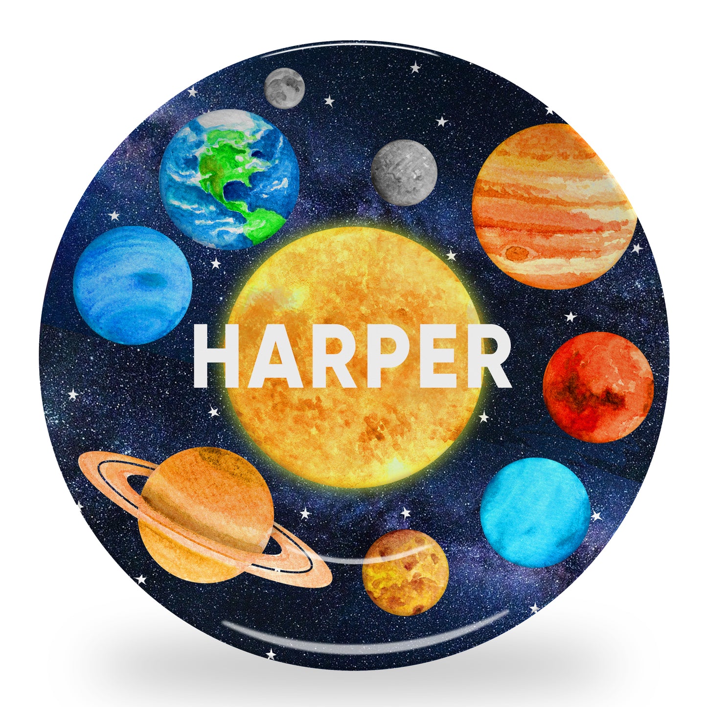 Personalized Outer Space Plate