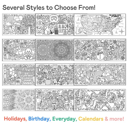 Giant Superhero Coloring Banner