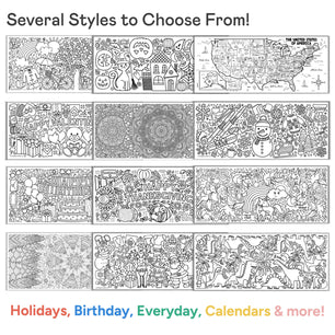 Giant Superhero Coloring Banner