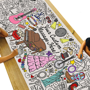 Giant Personalized Eras Diva Coloring Banner