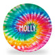 Personalized Tie Dye Plate