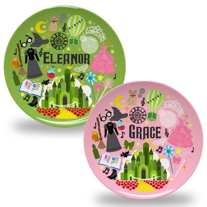 Personalized Witch Friends Plate