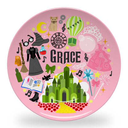 Personalized Witch Friends Plate