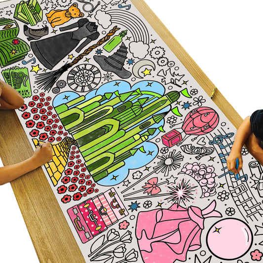 GIANT Witch Friends Coloring Banner