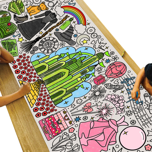 GIANT Witch Friends Coloring Banner