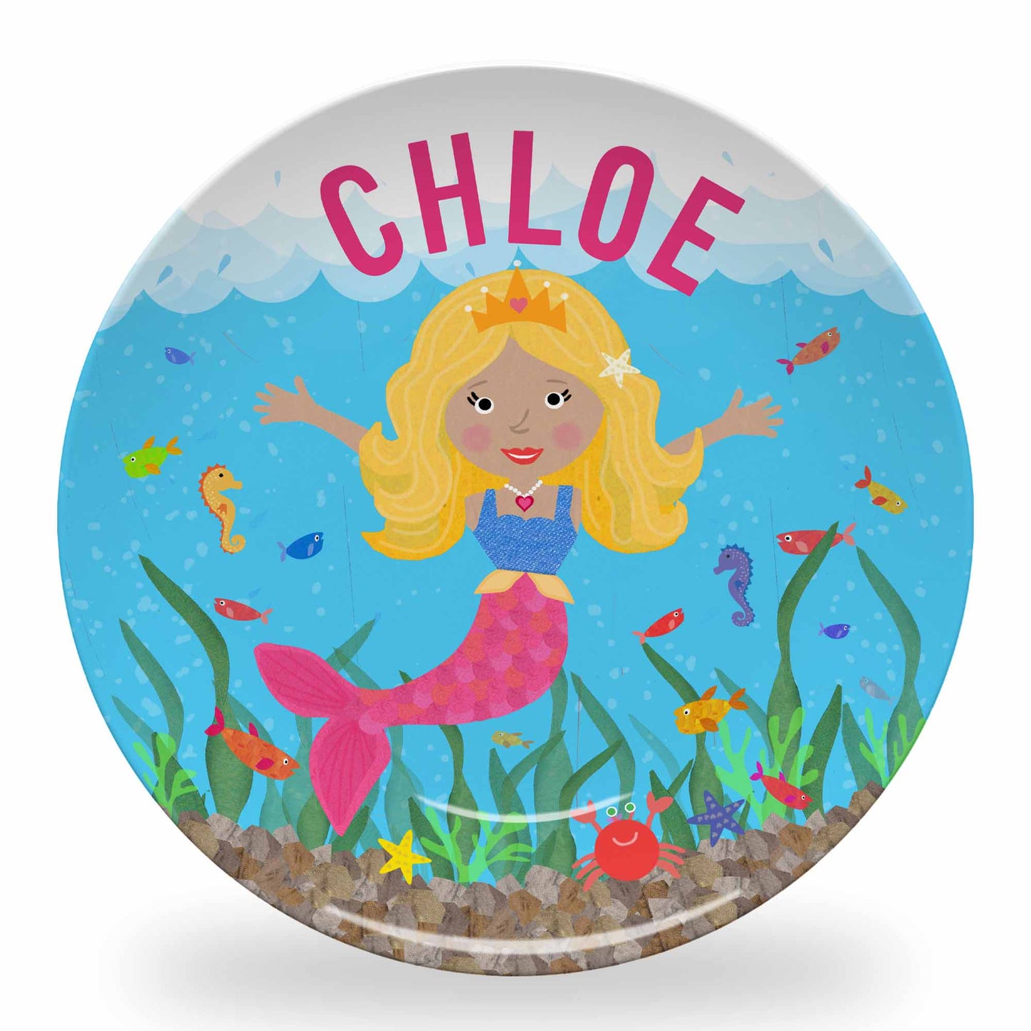 Personalized Mermaid Plate