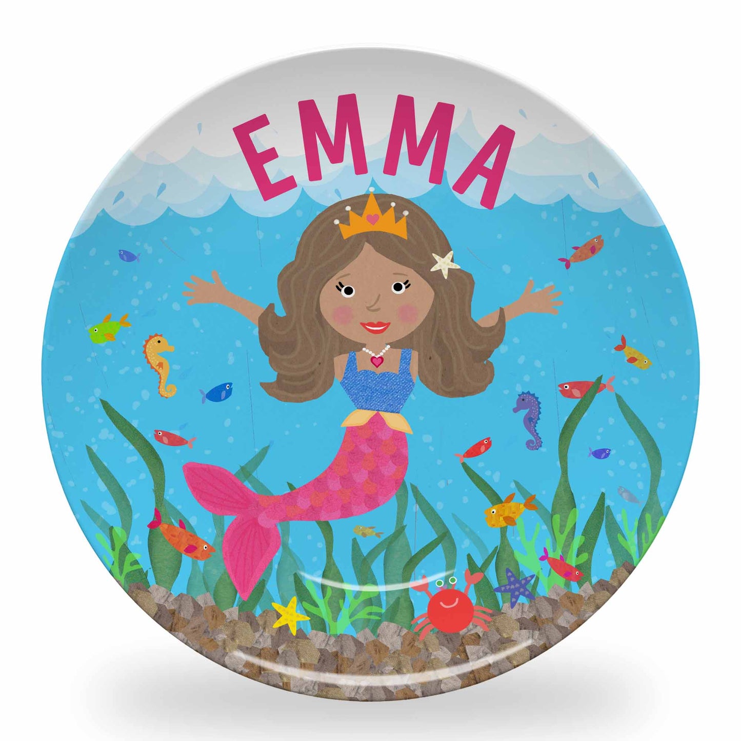 Personalized Mermaid Plate