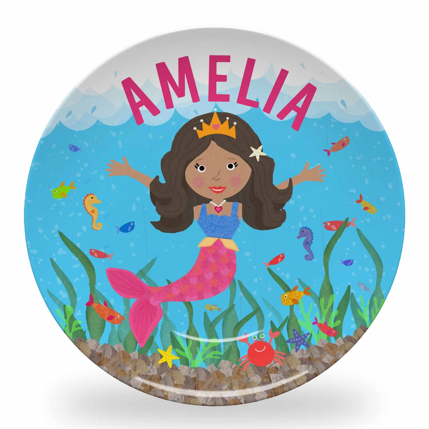 Personalized Mermaid Plate