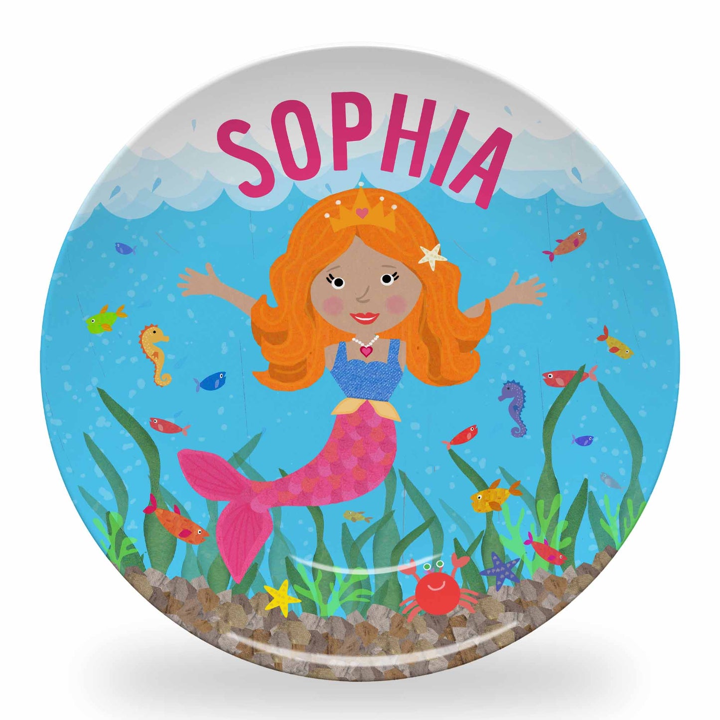 Personalized Mermaid Plate