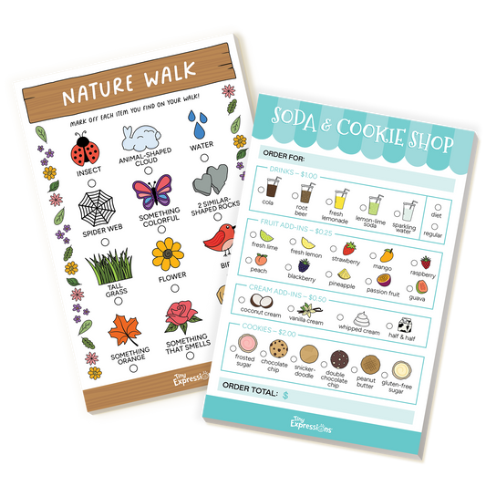 Soda Shop & Nature Walk Playtime Notepads