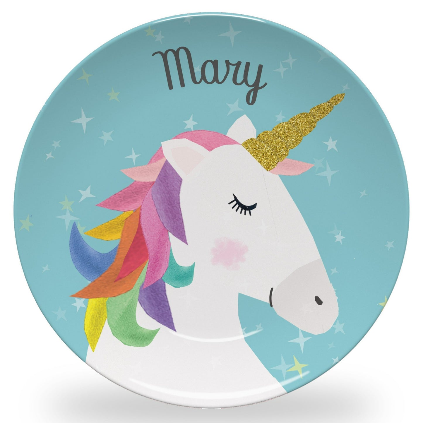 Personalized Unicorn Plate