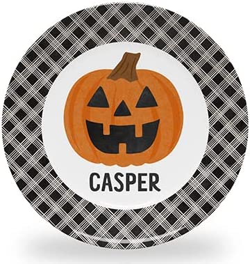 Personalized Halloween Plate