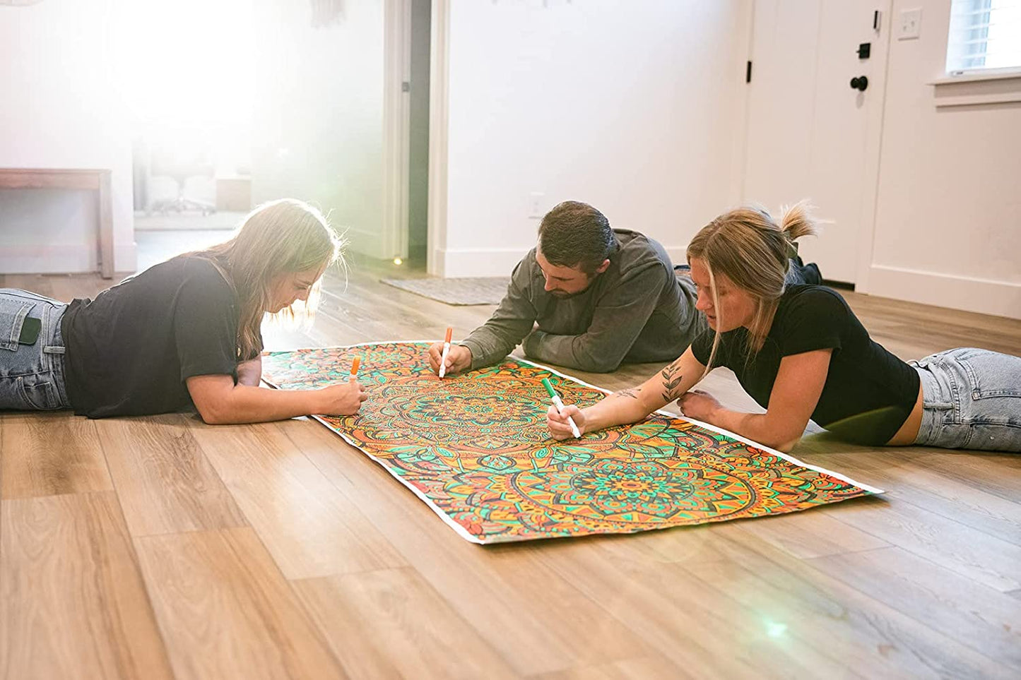 Giant Mandala Coloring Banner