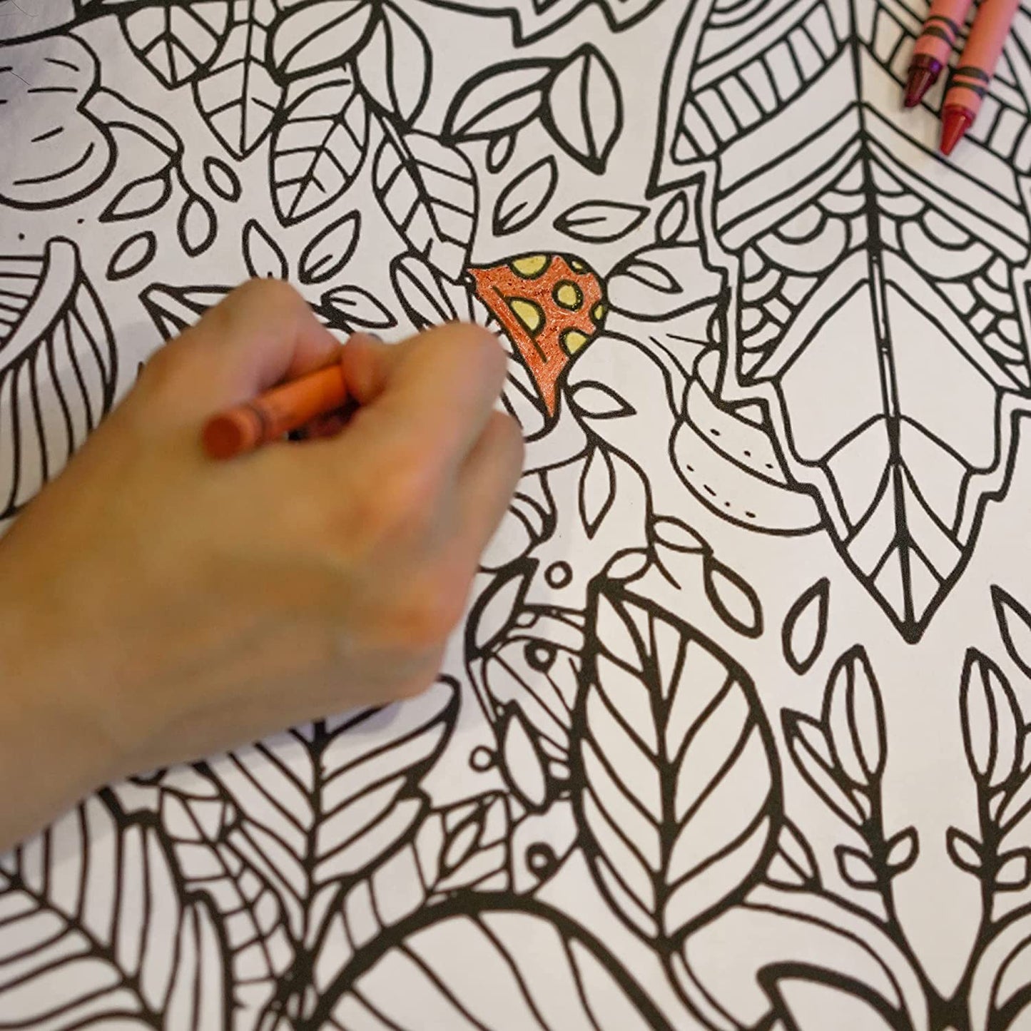 Giant Fall Mandala Coloring Banner