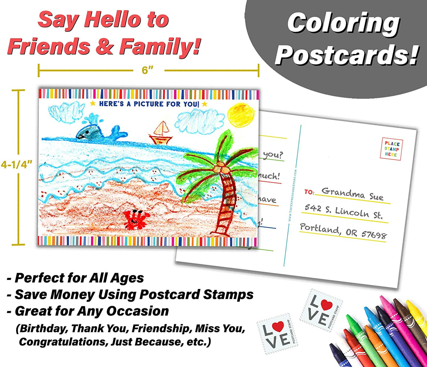 Coloring Post Cards