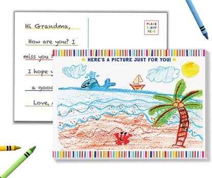Coloring Postcards