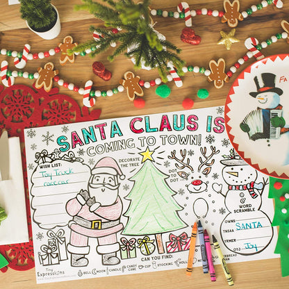Christmas Coloring Placemats