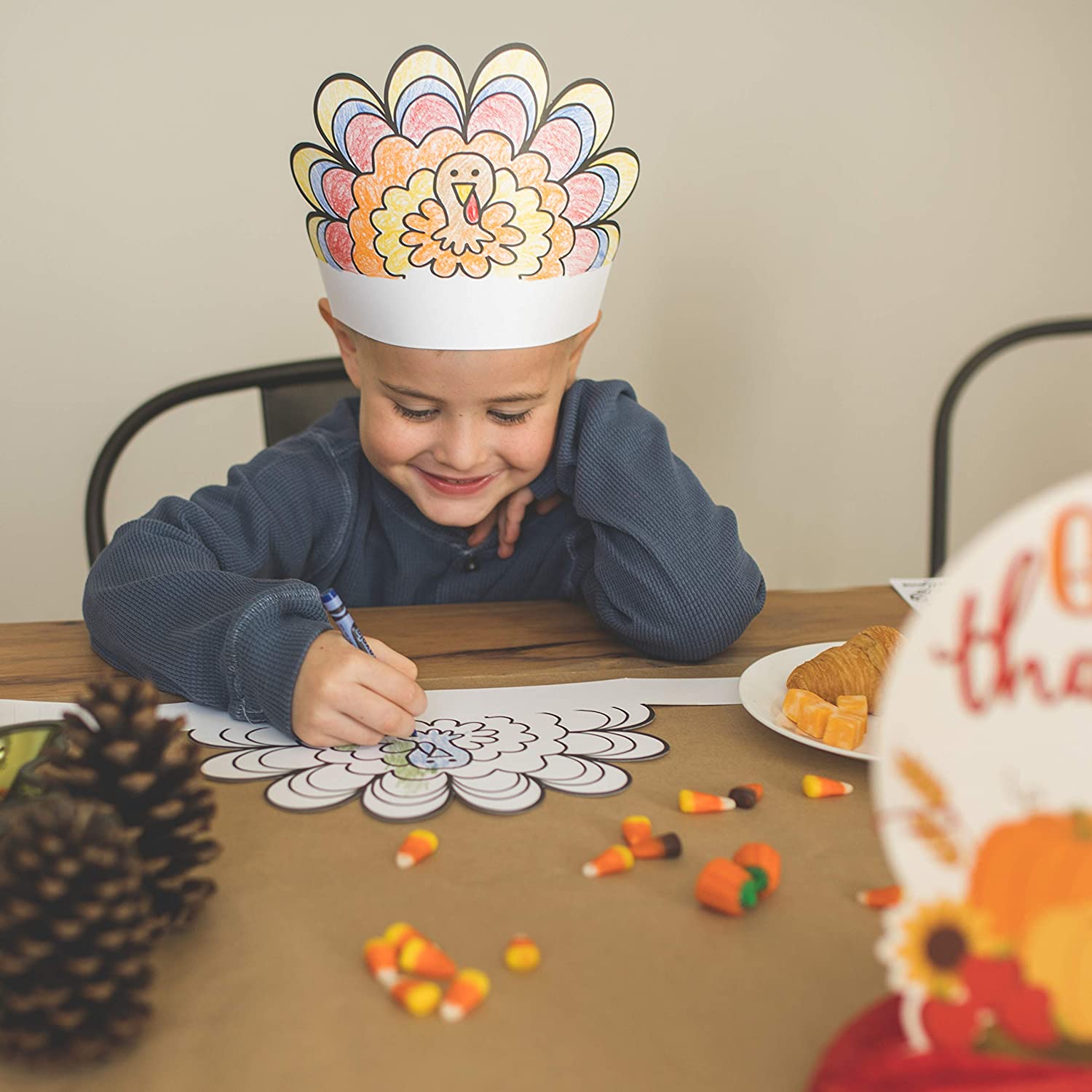 Thanksgiving Coloring Crown