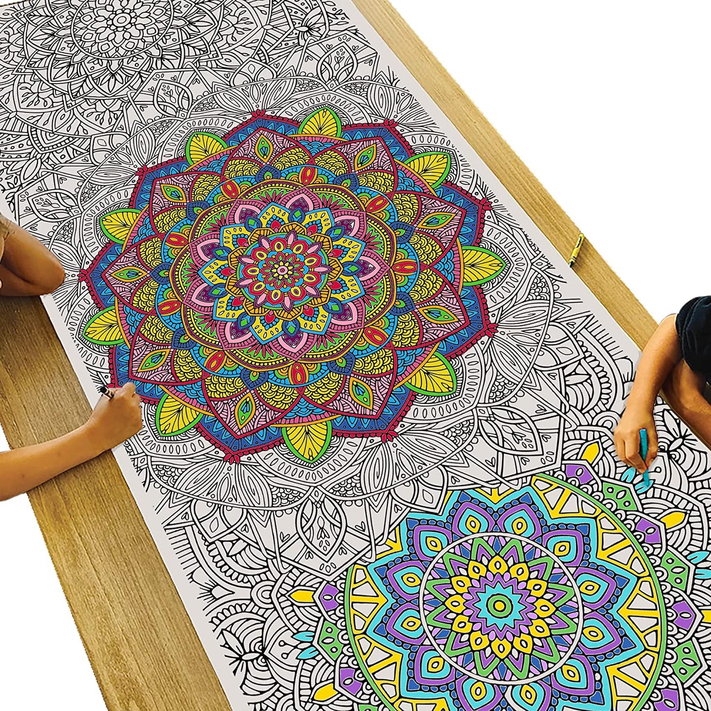 Giant Mandala Coloring Banner