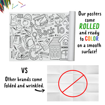 Giant Back to School Coloring Banner