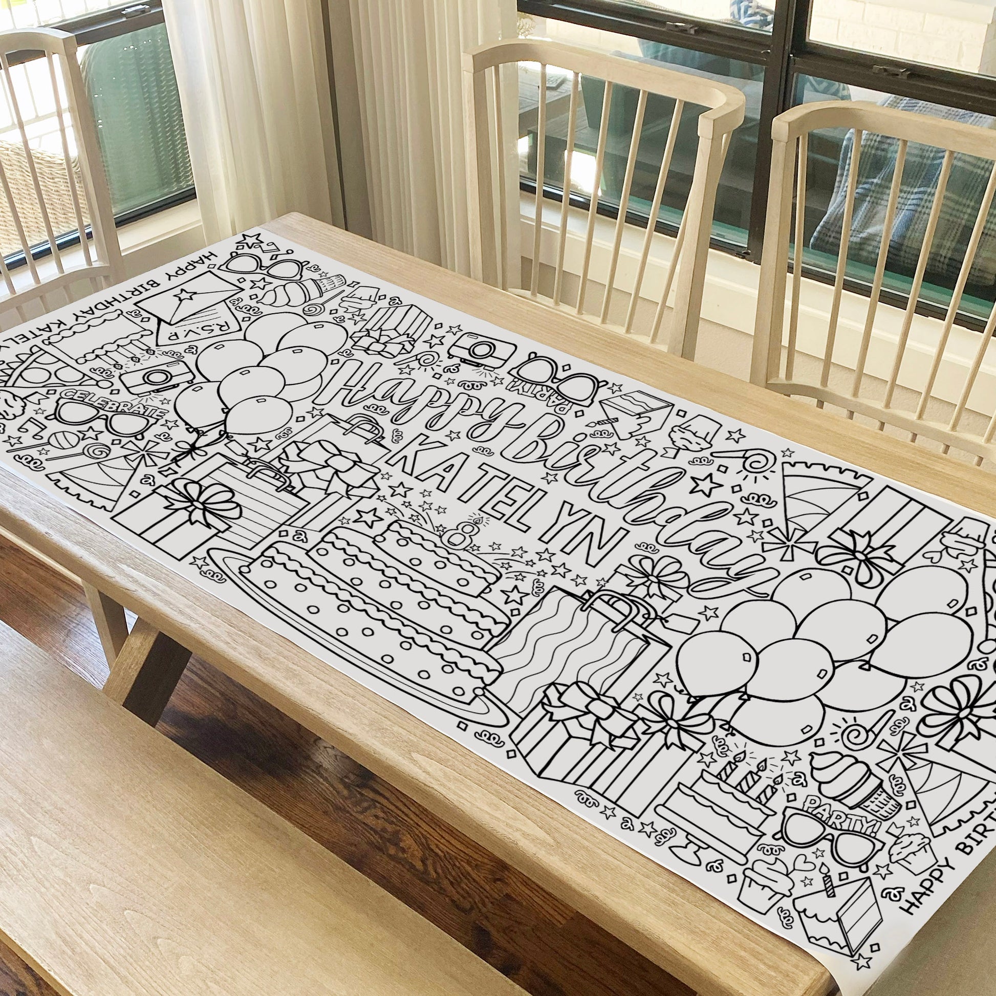 Giant Personalized Coloring Banner
