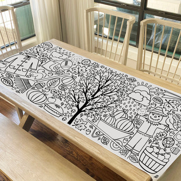 Giant Fall Coloring Banner