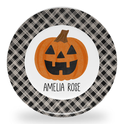 Personalized Halloween Plate