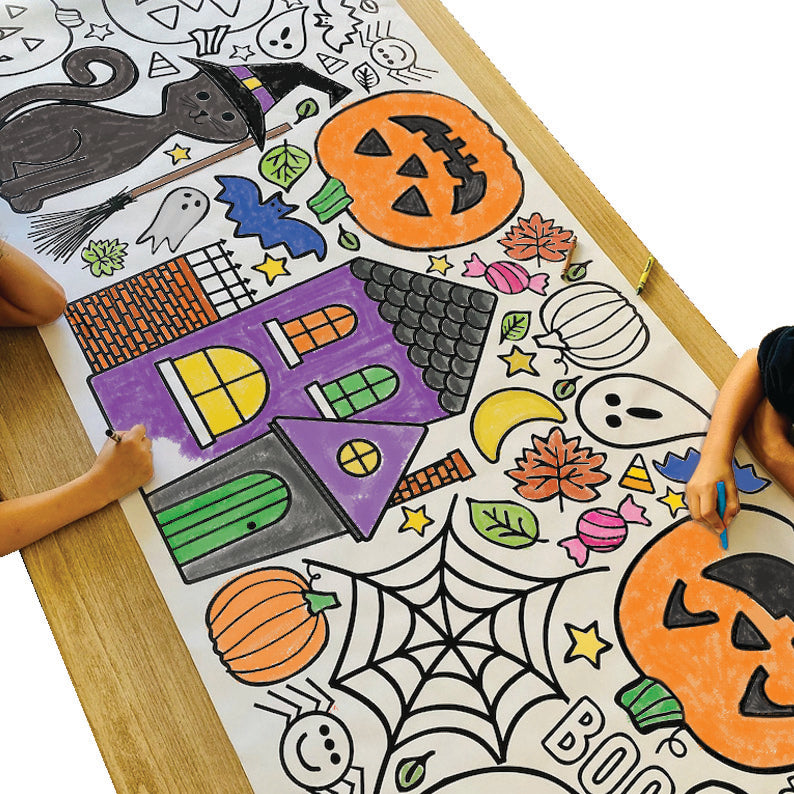 Giant Halloween Coloring Banner