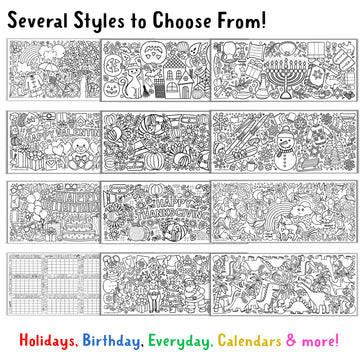 Giant Halloween Coloring Banner