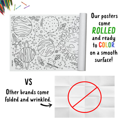 Giant Outer Space Coloring Banner