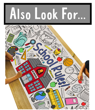 Giant School's Out Coloring Banner