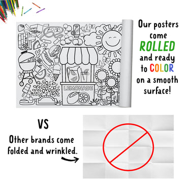 Giant Summer Coloring Banner