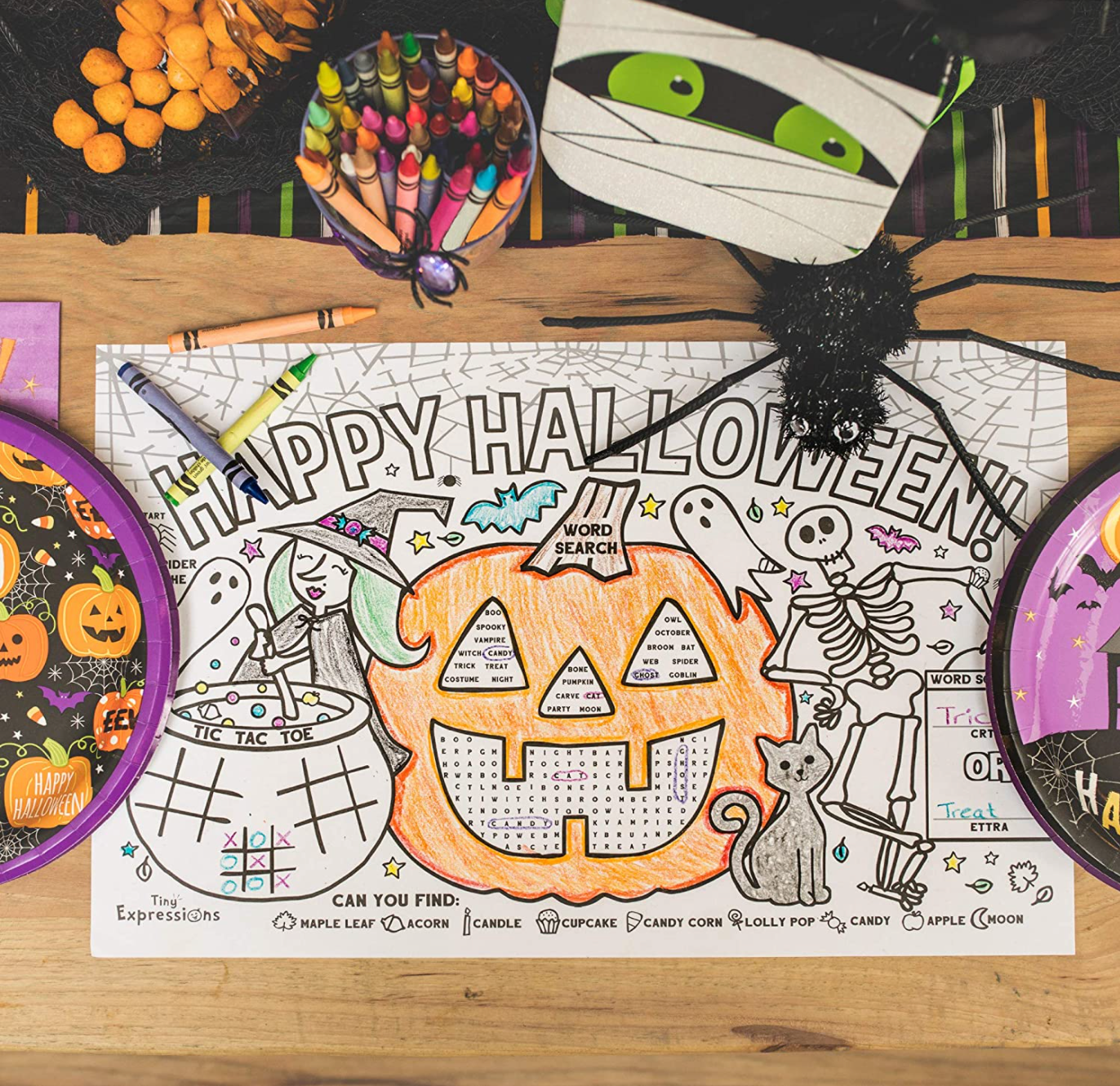 Halloween Coloring Placemat