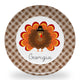 Personalized Thanksgiving Plate