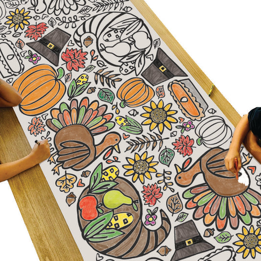 Giant Thanksgiving Coloring Banner