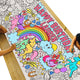 Giant Personalized Unicorn Birthday Coloring Banner