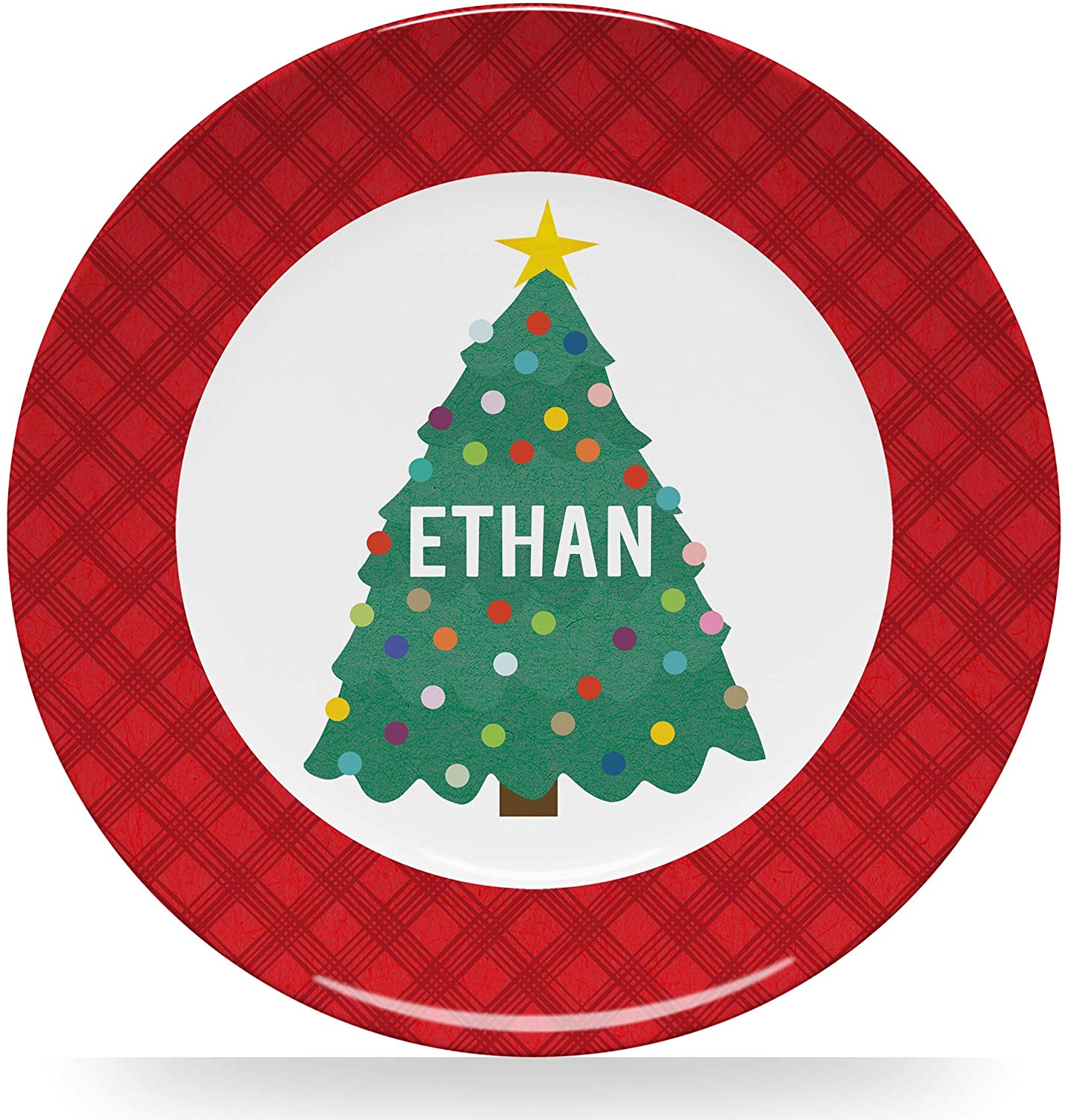 Personalized Christmas Tree Plate