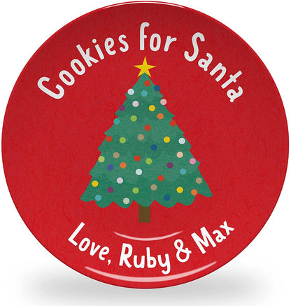 Personalized Santa's Cookie Plate