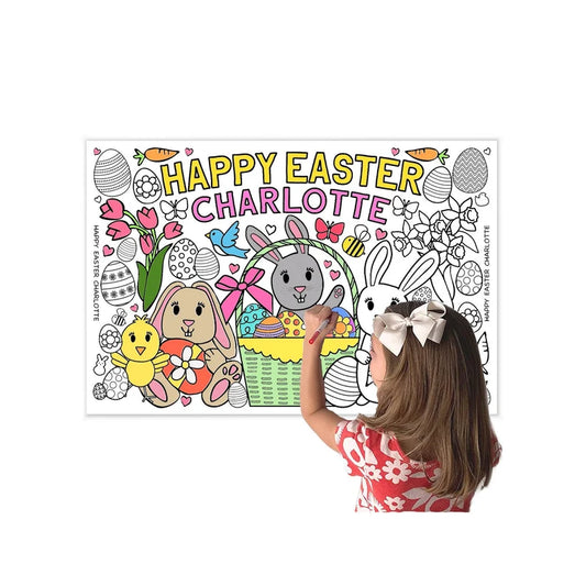 Personalized Easter Coloring Poster
