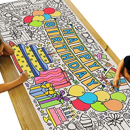 Happy Birthday Giant Coloring Banner