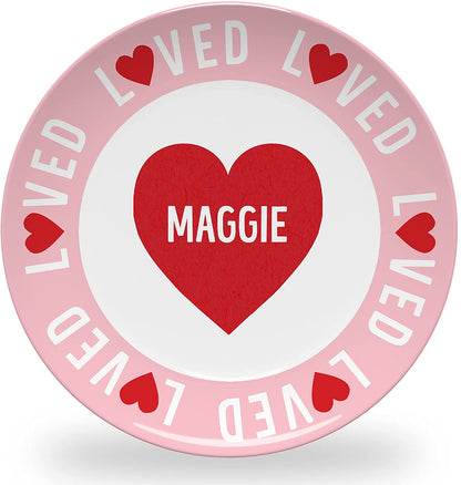 Personalized Valentine's Day Plate