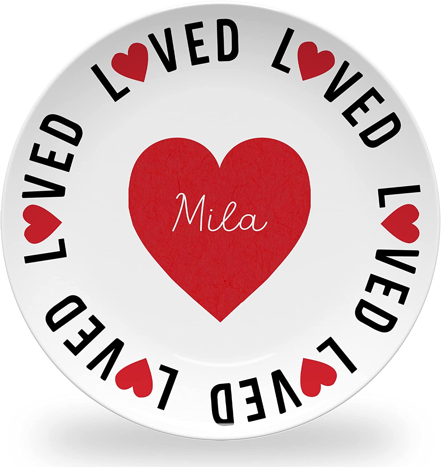 Personalized Valentine's Day Plate