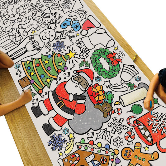 Giant Christmas Coloring Banner