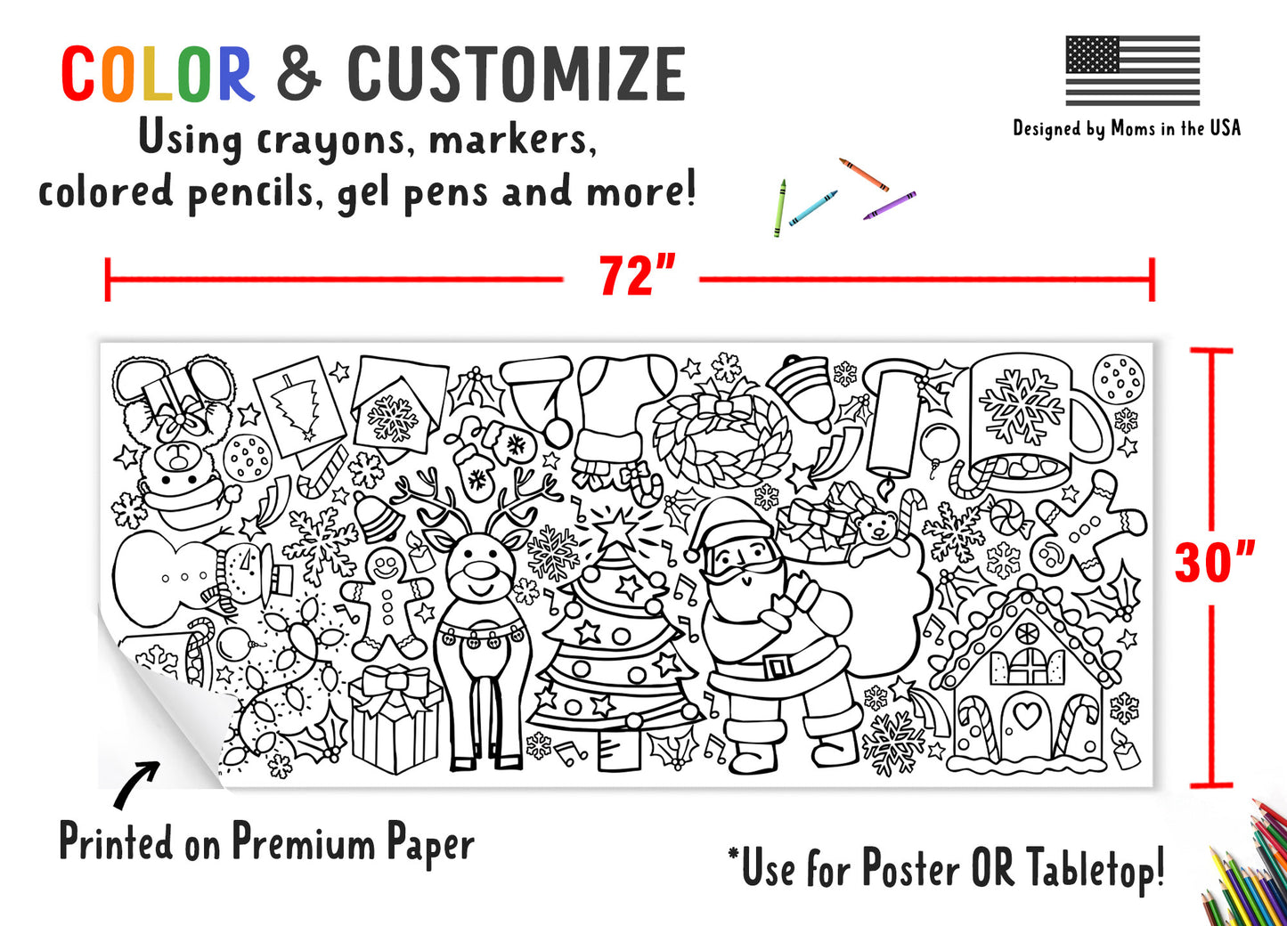 Giant Christmas Coloring Banner – Tiny Expressions giant-christmas-coloring-banner-tiny-expressions