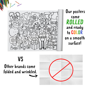 Giant Christmas Coloring Banner