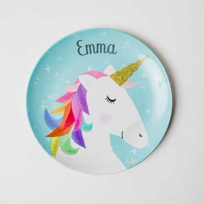 Personalized Unicorn Plate