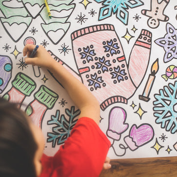 Giant Winter Coloring Banner