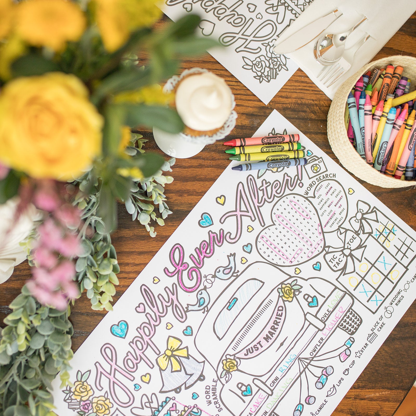 Wedding Coloring Placemats